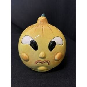 Anthropomorphic Lipper and Mann Angry Onion VTG Salt/Pepper/Onion Powder Shaker